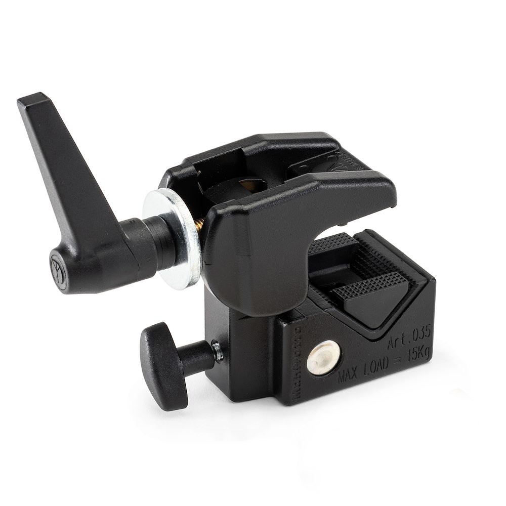 Achter zijaanzicht van een Manfrotto 035 Super Clamp.